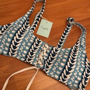 NWT Cupshe Velvety Smooth Bikini Top Size L